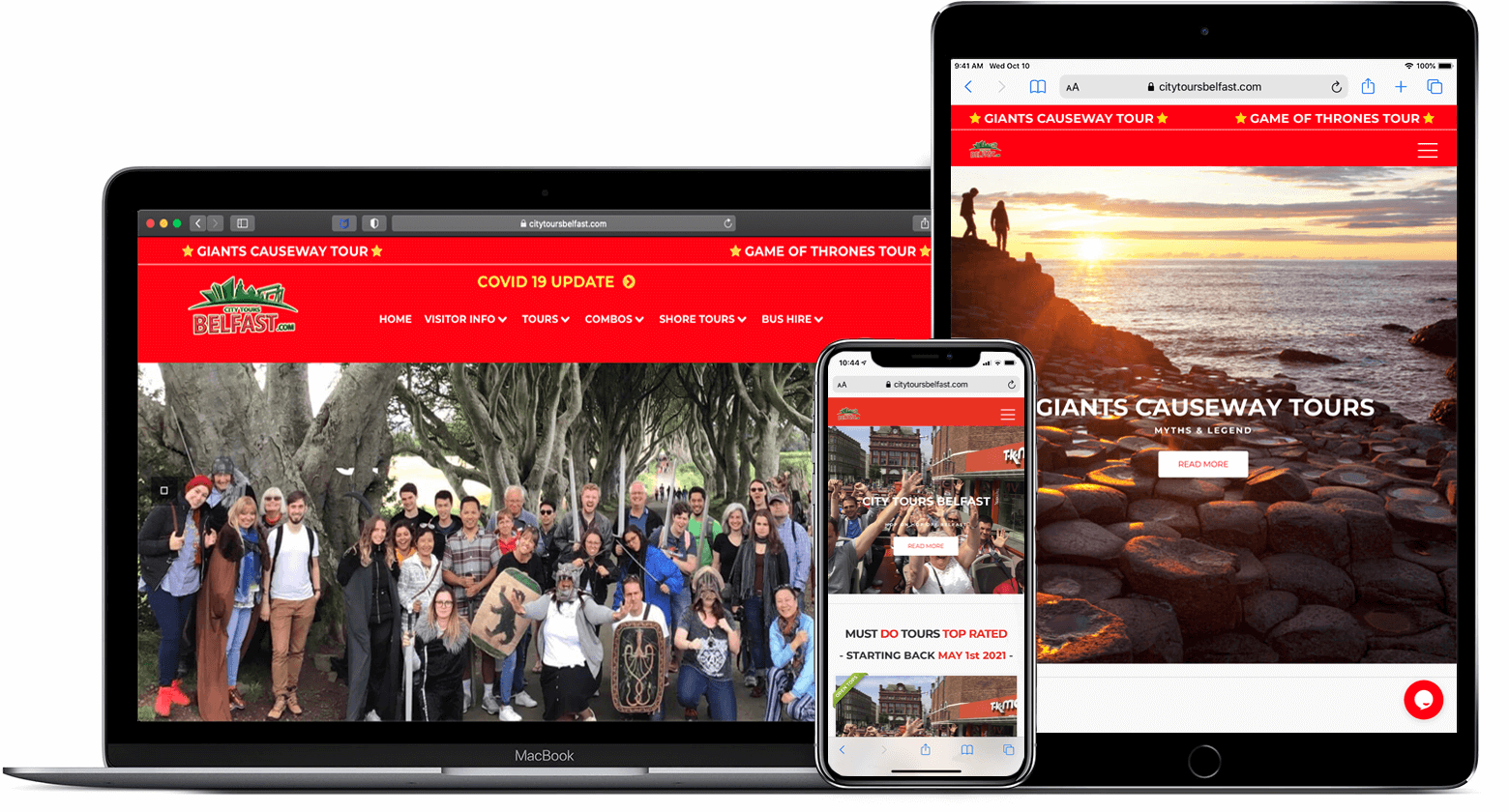 travel website design